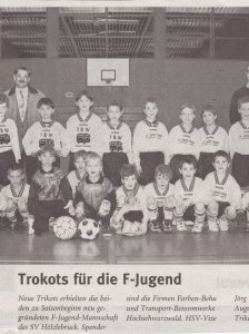 1998/99 F-Jugend Trikotübergabe
